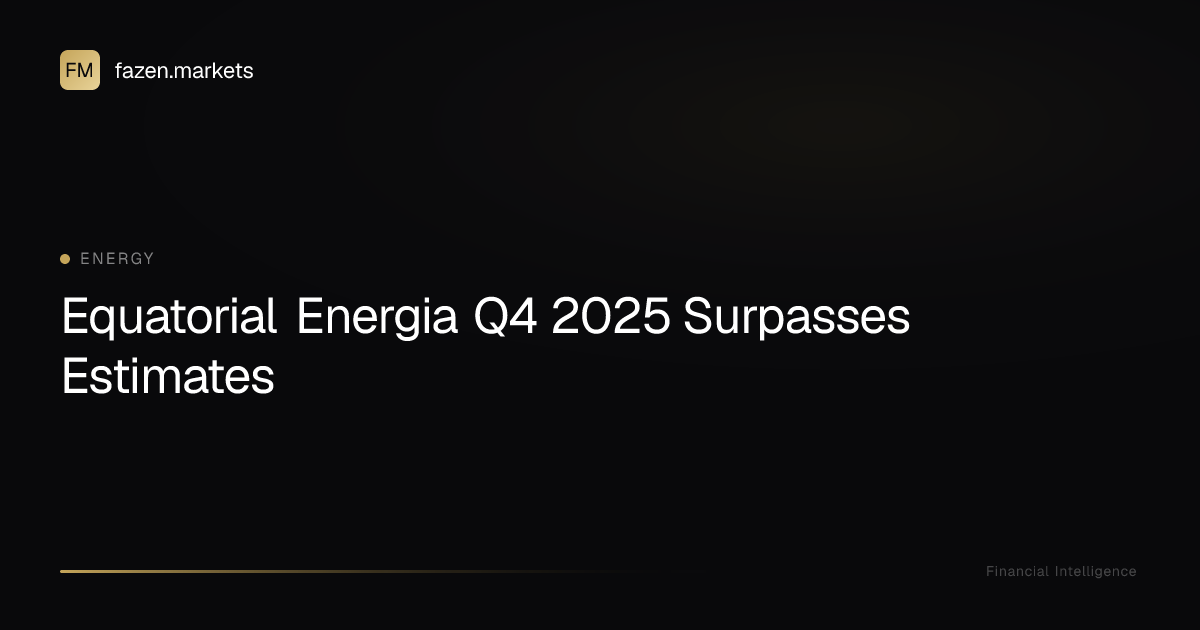 Equatorial Energia Q4 2025 Surpasses Estimates | Fazen Markets