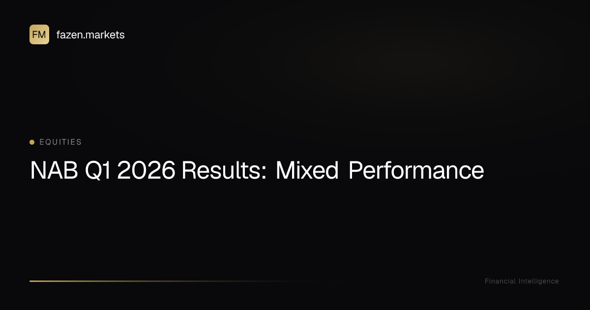 NAB Q1 2026 Results: Mixed Performance | Fazen Markets