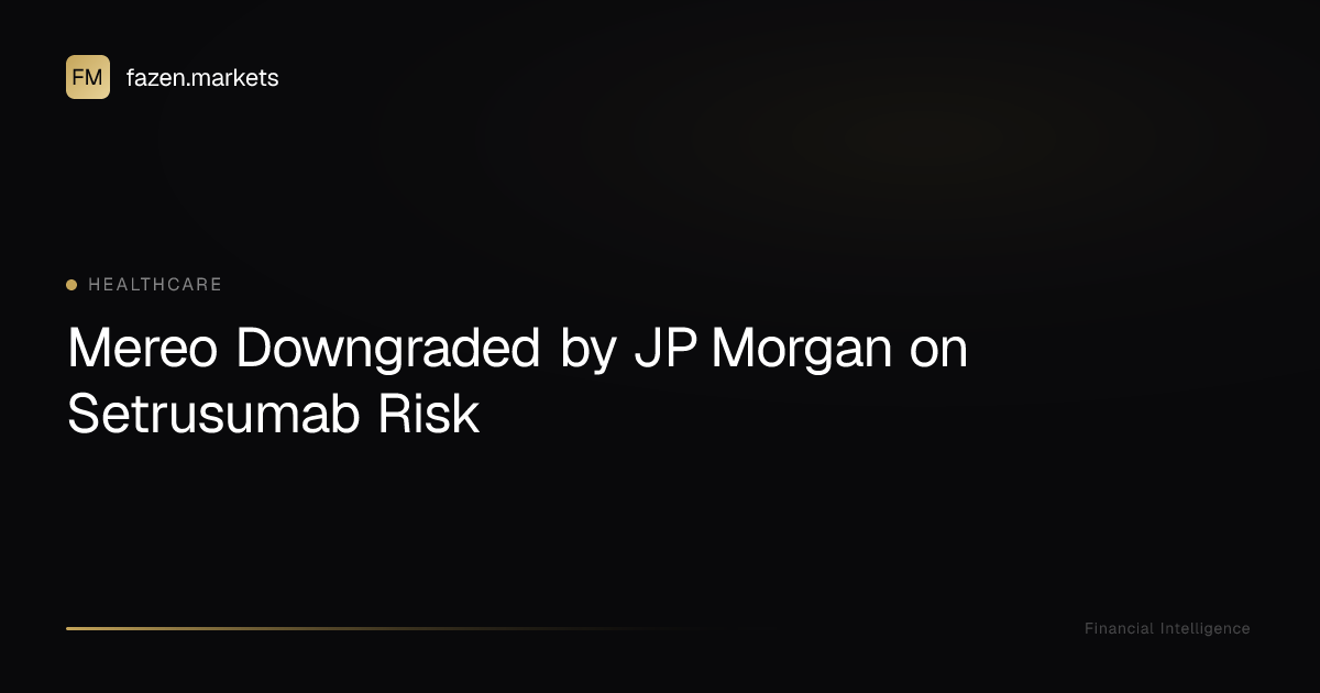 Mereo Downgraded by JP Morgan on Setrusumab Risk | Fazen Markets