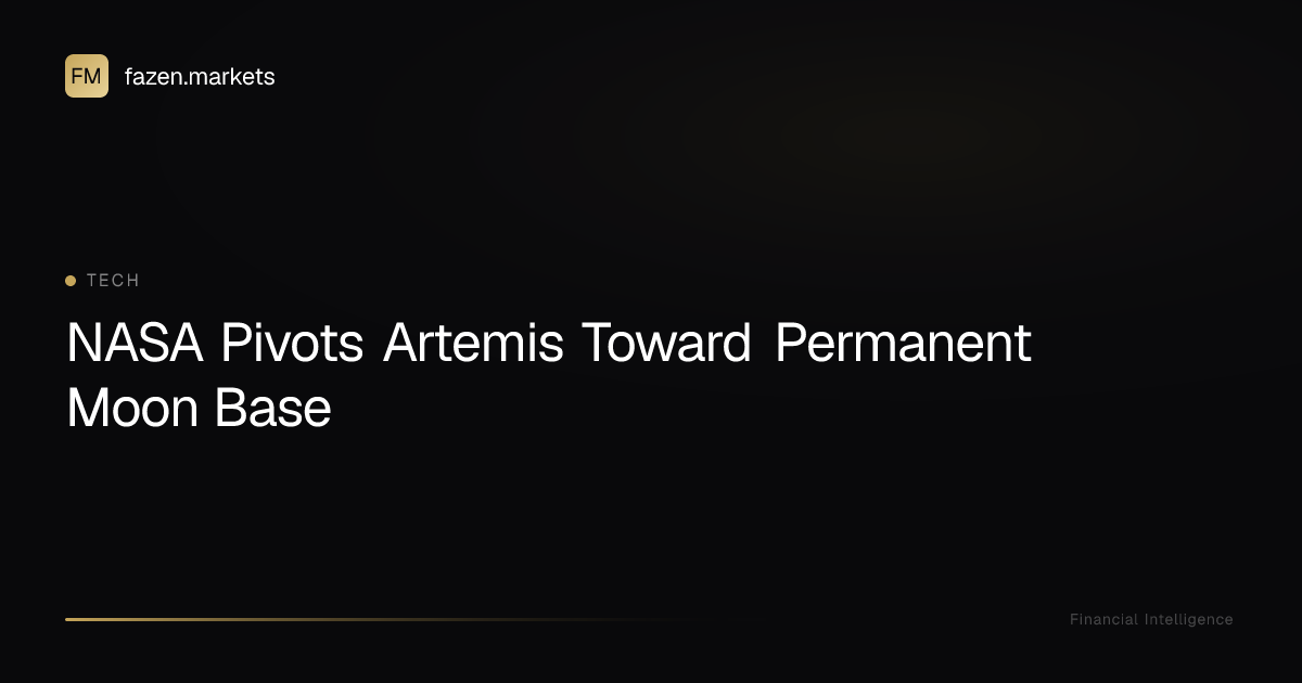 NASA Pivots Artemis Toward Permanent Moon Base | Fazen Markets
